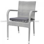 Outdoor Stack Plastic Rattan Dining Chair WC-029