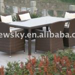 outdoor wicker dining table and chair CNS-2001