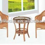 outdoor wicker orange dining set-wicker table and wicker chair CA-W08308