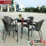 outdoor wicker rattan bistro set/ leisure patio tea coffee table set TF-9509