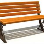 outdoor wooden bench for park LT-2121D LT-2121D