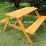 Outdoor Wooden Picnic Table and Bench for Kids / Wood Garden Children BBQ Table TC005