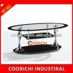 Oval glass tea table COORICHI B13 glass tea table