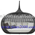 Patio aluminum pe wicker sunbed for outdoor WAM-CB5518