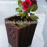 Patio fiower pot/rattan small pot JC-P007