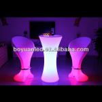 PE led cocktail table and chair Rechargeable, with Remote Control, 16 Color Changes, IP65 for Outdoor BY-6011