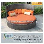 PE Modern Round Rattan Outdoor Sun Bed C272 C272