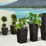 PE rattan flower pot garden furniture XYF-01