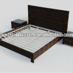 pe rattan furniture bed 4306