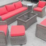 PE rattan hotel lobby sofa furniture modern outdoor lounge hotel DR016S1,DR016D1,DR016D12