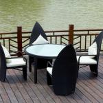 PE rattan outdoor or indoor furniture dining table chair CNS-2160