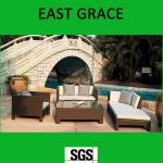 PE SGS Outdoor rattan furniture of PE outdoor rattan garden sofa TZY-SF-24