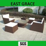 PE SGS Outdoor Rattan Furniture of PE waterproof garden rattan sofa TZY-DJ-01