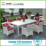 perfect modern modern steel dining table set TC4228