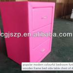 pink cheap leather night stand B-BST007