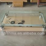 Pink Color Glass Coffee Table C-70