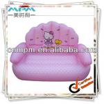 pink long air sofa for girls, inflatable kids dual sofa MPM35019