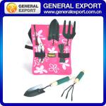 pink metal garden tool set;kids garden tool set;pnk garden tool set GT2110