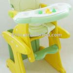 Plastic Baby High Chair,cheap baby chair,with double dinner plate. HC-123