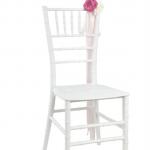 Plastic collapsible banquet chair F-112 Tiffany Chair White