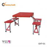 Plastic Folding Table and Chair Set/ Space-saving Dining Table EXT-1