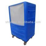 Plastic laundry cart with wheels HM-502