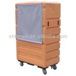 Plastic laundry trolley with wheels HM-502