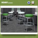 Plastic outdoor bar furniture pe rattan barstools HLWBC716