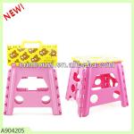 Plastic outdoor folding step stool with printing A904205