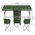 Plastic outdoor waterproof army folding Plastic table desk ZY-4