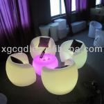 plastic table chair / led plastic commercial furniture GR-PL49