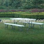 Plastic table with environment material using for outdoor YZ-Z183/YZ-ZD185