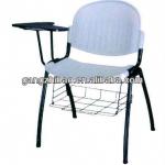 platic student chair with writing pad and schoolbag rack AH-004 AH-004