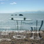 plexiglass round dining table AT025