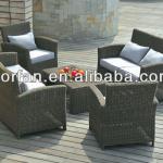 Ploy round rattan outdoor garden sofa furniture set GFBD-1002