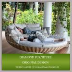 poly PE rattan garden swing for sale DD00113