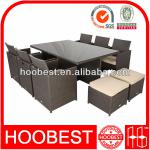 Poly rattan furniture, Factory Manufacturer Direct Wholesale, Space saver dining set (Folding Back Rattan Chair) Poly rattan furniture: HB260015