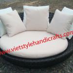 poly rattan furniture, round sofa, outdoor furniture VSH-GH03