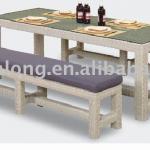 Pool Leisure Wicker Set / Rattan Furniture / Rattan Bench FWE-631