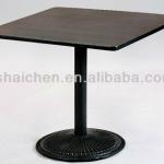 Popular and modern table,melamine table top and stainless base,SGS certificate, led cocktail table YC-T36 YC-T36