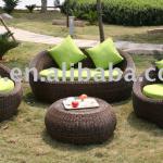 Popular outdoor furniture rattan sofa sets LS6029 LS6029