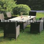 Popular outdoor furniture rattan table and chairs set MY10SY18