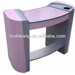 popular pink glass destop manicure table nail station SK-E012