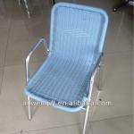 popular type aluminium stackable pe rattan garden chair AW-011F