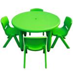 portable green plastic outdoor table and chair with high quality jmki0181