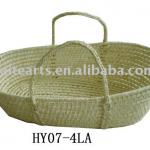 portable handmade woven baby basket HY07-4LA