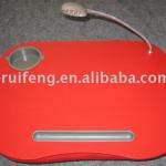 Portable laptop tray/lap tray with led light,Red HN-LD931