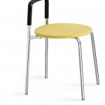 Portable plastic stool with low back GF-3212-1