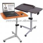 Portable Rolling Laptop Desk Table w/ Split-Top Hospital Bed Food Tray Computer CHE-112