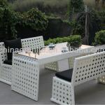 PP rattan table and chair Ratten set